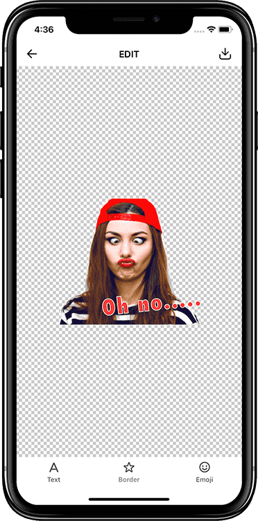 Add Text to a sticker